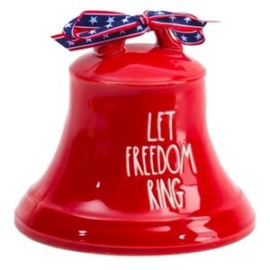 New Rae Dunn Liberty bell patriotic let freedom ring
